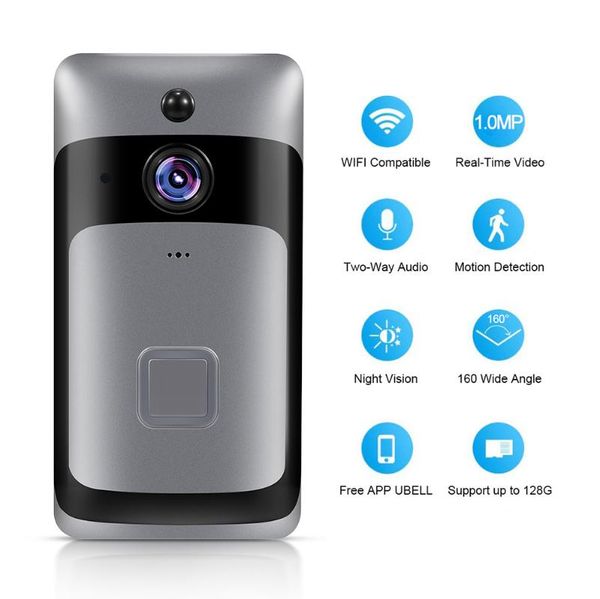 doorbells wifi doorbell 720p security camera two-way audio pir motion detection ir night vision 160° wide angle lens wireless
doorbells wifi doorbell 720p security camera two-way audio pir motion detection ir night vision 160° wide angle lens wireless
