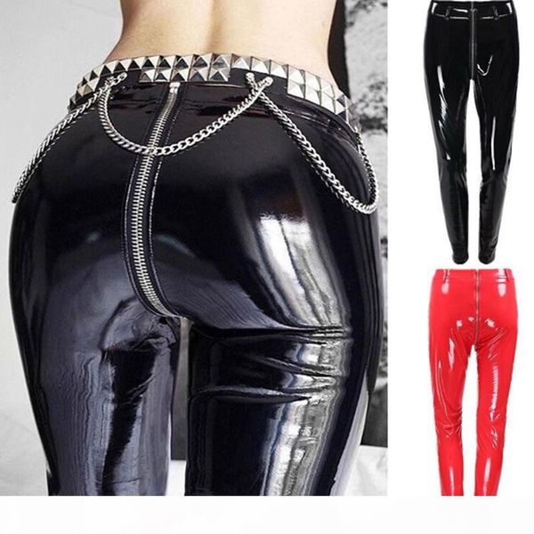 black red women shiny pu leather leggings with back zipper push up faux leather pants latex rubber pants
black red women shiny pu leather leggings with back zipper push up faux leather pants latex rubber pants
