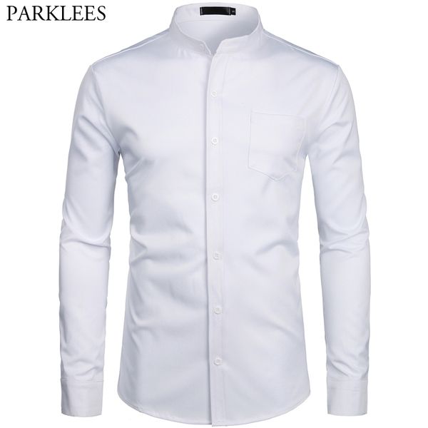 men's hipster mandarin collar dress shirts brand new slim fit long sleeve chemise casual work busienss shirt male white 2xl 201120, White;black
men's hipster mandarin collar dress shirts brand new slim fit long sleeve chemise casual work busienss shirt male white 2xl 201120, White;black