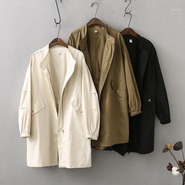 cotton korean stand collar long thin windbreaker women 2020 spring coat new loose large size drawstring casual jacket r4791, Tan;black
cotton korean stand collar long thin windbreaker women 2020 spring coat new loose large size drawstring casual jacket r4791, Tan;black
