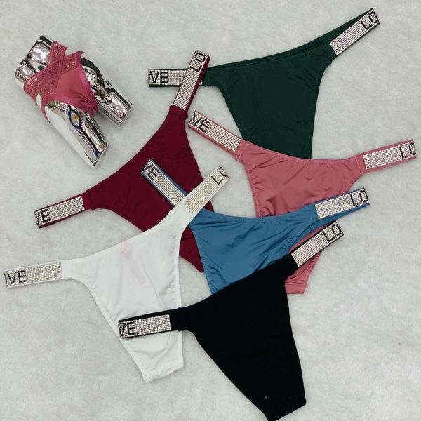new style women's low waist solid color drill t high end underwear triangle pants, Black;white
new style women's low waist solid color drill t high end underwear triangle pants, Black;white