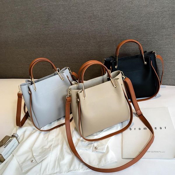 new style pu handbag fashion simple handbag solid color shoulder bag women's bucket bag
new style pu handbag fashion simple handbag solid color shoulder bag women's bucket bag