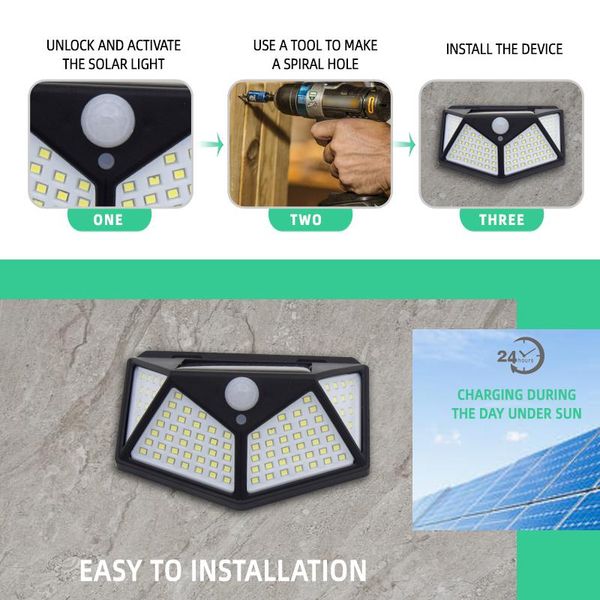 100 leds солнечный свет открытый солнечной энергии ip65 водонепроницаемый пир датчик движения уличный свет для сада домашнее украшение кпт b
100 leds солнечный свет открытый солнечной энергии ip65 водонепроницаемый пир датчик движения уличный свет для сада домашнее украшение кпт b