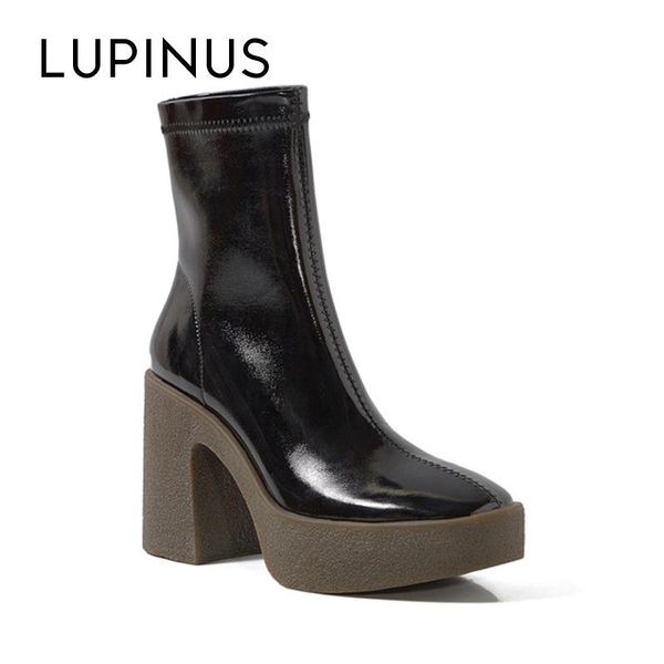 lupinus 2020 new design ankle boots for women fashion platform patent leather women boots winter ankle, Black
lupinus 2020 new design ankle boots for women fashion platform patent leather women boots winter ankle, Black