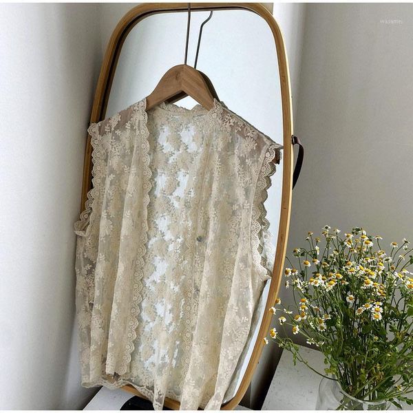 korean vintage lace flower women vest sweet thin cardigan casual female outerwear 2020 new summer fashion lovely girl coat1, Black;white
korean vintage lace flower women vest sweet thin cardigan casual female outerwear 2020 new summer fashion lovely girl coat1, Black;white