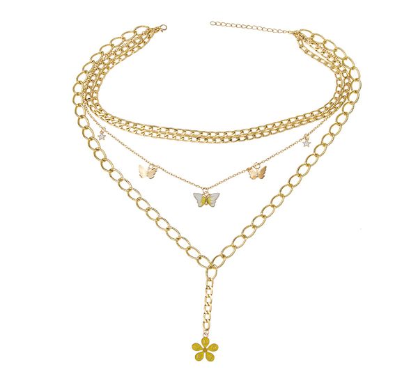 butterfly necklace exaggerated multilayer chain necklace in europe and america, dripping flower letter pendant necklace charm pendant neckla, Black
butterfly necklace exaggerated multilayer chain necklace in europe and america, dripping flower letter pendant necklace charm pendant neckla, Black