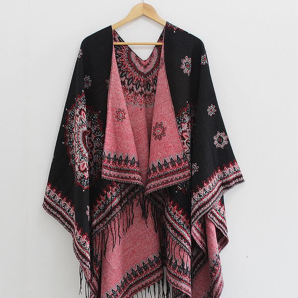 women fashion retro style tassel poncho shawl cape cardigans winter ladies ethnic shawl scarves pashmina ruana female t200103, Blue;gray
women fashion retro style tassel poncho shawl cape cardigans winter ladies ethnic shawl scarves pashmina ruana female t200103, Blue;gray