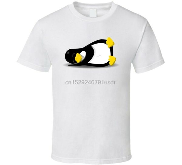 sleeping linux logo t shirt sport hooded sweatshirt hoodie