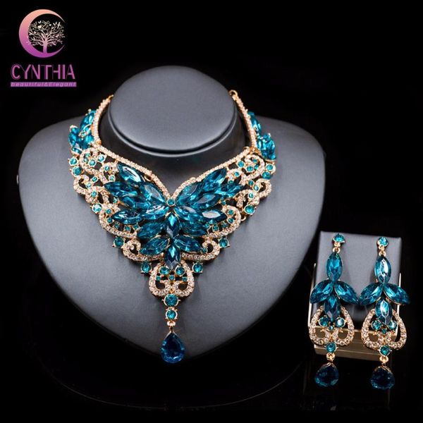 fashion crystal-jewelry kolye vintage crystal jewelry flower statement necklace earings for women nigerian wedding african, Silver
fashion crystal-jewelry kolye vintage crystal jewelry flower statement necklace earings for women nigerian wedding african, Silver