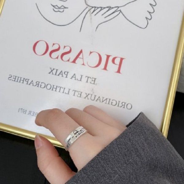 personality retro smiley letter love ring s925 sterling silver ring korean female silver ring trend fashion jewelry
personality retro smiley letter love ring s925 sterling silver ring korean female silver ring trend fashion jewelry