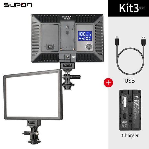 flash heads supon l122t led 3300k-5600k ultra thin lcd bi-color & dimmable studio video lamp panel for camera dv camcorder+np-f550 battery1
flash heads supon l122t led 3300k-5600k ultra thin lcd bi-color & dimmable studio video lamp panel for camera dv camcorder+np-f550 battery1