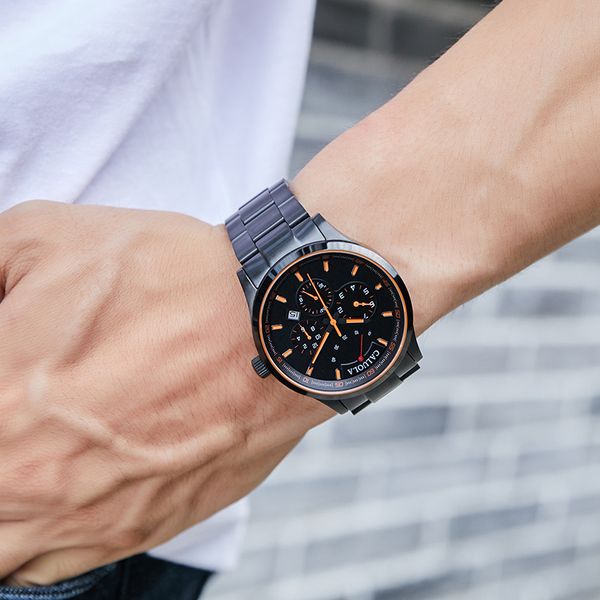 caluola new mens watch genuine sports automatic mechanical watch waterproof refined steel belt business trends mens watch, Slivery;brown
caluola new mens watch genuine sports automatic mechanical watch waterproof refined steel belt business trends mens watch, Slivery;brown