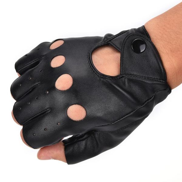 1 pair fashion motor punk gloves black pu leather fingerless gloves solid female half finger driving women men, Blue;gray
1 pair fashion motor punk gloves black pu leather fingerless gloves solid female half finger driving women men, Blue;gray