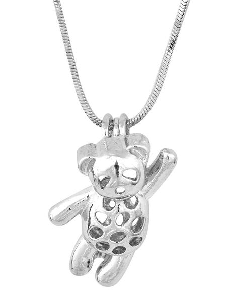 animal style wish pearl bear cage pendant stainless steel color pearl more attractive gift p88, Silver
animal style wish pearl bear cage pendant stainless steel color pearl more attractive gift p88, Silver