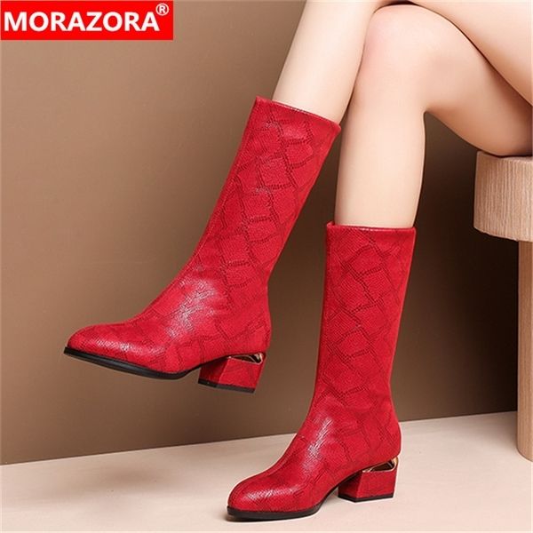 morazora 2020 large size 34-43 fashion mid calf med heels pointed toe shoes winter keep warm 2 colors women boots 1026, Black
morazora 2020 large size 34-43 fashion mid calf med heels pointed toe shoes winter keep warm 2 colors women boots 1026, Black