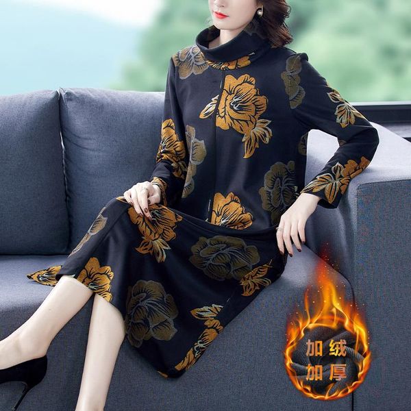 casual dresses 2021 winter vintage floral plush padded warm autumn 5xl plus size print midi dress women elegant bodycon vestidos, Black;gray
casual dresses 2021 winter vintage floral plush padded warm autumn 5xl plus size print midi dress women elegant bodycon vestidos, Black;gray