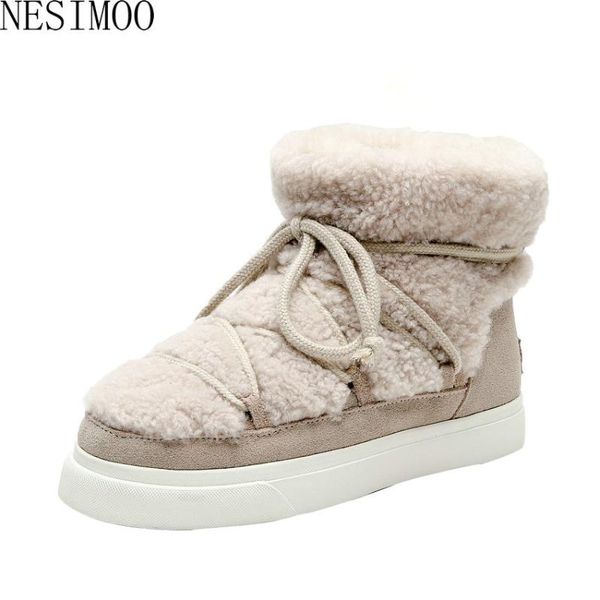 nesimoo 2021 women ankle boots round toe lace up sweet winter shoes cow suede plush keep warm women boots big size 34-42, Black
nesimoo 2021 women ankle boots round toe lace up sweet winter shoes cow suede plush keep warm women boots big size 34-42, Black