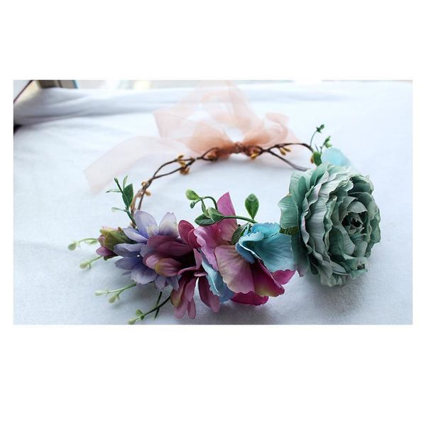 women wedding flower crown wreath festival girls party floral crown garlands with ribbon flower headband hair acc qylnqt
women wedding flower crown wreath festival girls party floral crown garlands with ribbon flower headband hair acc qylnqt