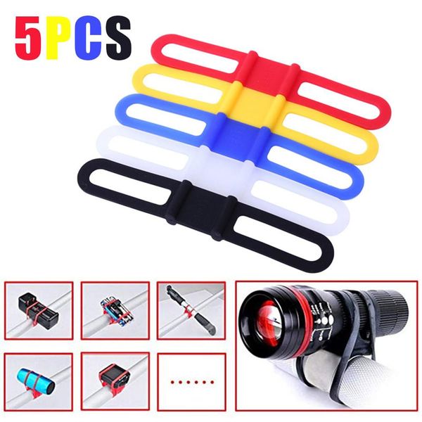 5 pcs portable bicycle lamp strap high elastic silicone strap phone fix tie rope bike lamp holder bandages
5 pcs portable bicycle lamp strap high elastic silicone strap phone fix tie rope bike lamp holder bandages