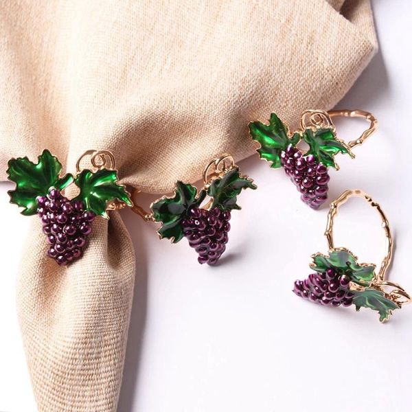 napkin rings 10pcs western fruit buckle grape ring holder metal mouth cloth tableware
napkin rings 10pcs western fruit buckle grape ring holder metal mouth cloth tableware