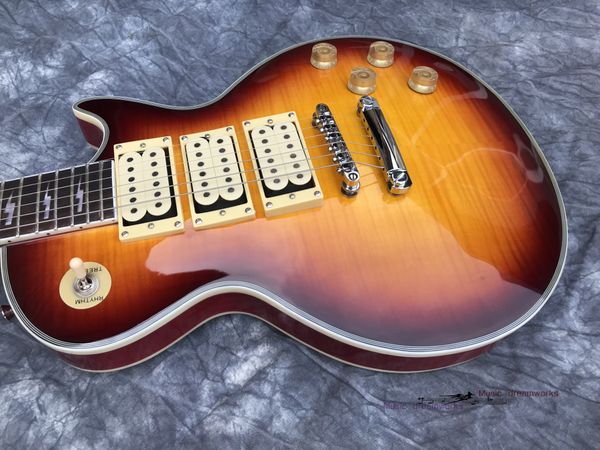 custom shop ace frehley signature 3 pickups electric guitar,flamed maple wood,transparent palm red gradual color
custom shop ace frehley signature 3 pickups electric guitar,flamed maple wood,transparent palm red gradual color