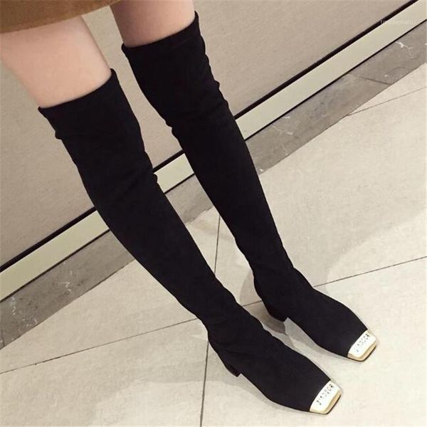 fashion women over the knee sock boots spring autumn high heels stretch fabric long boots thigh high elasitc slim botas mujer1, Black
fashion women over the knee sock boots spring autumn high heels stretch fabric long boots thigh high elasitc slim botas mujer1, Black
