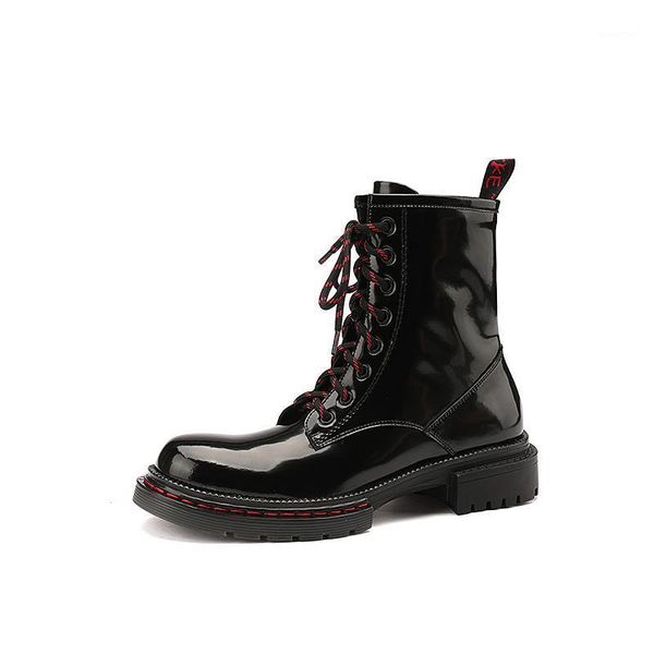 boots may niamh ankle round toe high square heels genuine leather knight for woman 2021 autumn handmade lace-up shoes a0371, Black
boots may niamh ankle round toe high square heels genuine leather knight for woman 2021 autumn handmade lace-up shoes a0371, Black