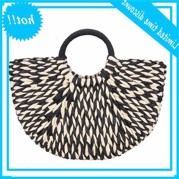 fashion black-and-white stroh handbags summer beach 2019 new rotan bag handmade vintage tissues handbag for women
fashion black-and-white stroh handbags summer beach 2019 new rotan bag handmade vintage tissues handbag for women