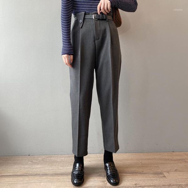 women's pants & capris hzirip high waist pant loose elegant all match elastic 2021 slender straight office lady casual solid harem trou, Black;white
women's pants & capris hzirip high waist pant loose elegant all match elastic 2021 slender straight office lady casual solid harem trou, Black;white
