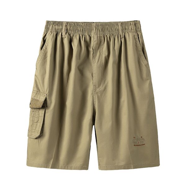 men's tooling summer korean new 5-point shorts loose solid color casual trendy straight pants, White;black
men's tooling summer korean new 5-point shorts loose solid color casual trendy straight pants, White;black