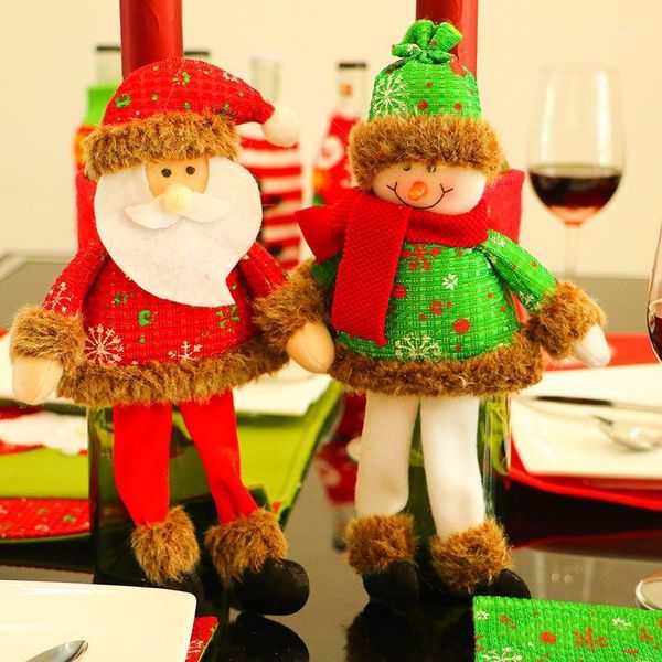 christmas decorations the navidad long legs red bottle sets santa claus/snowman el dining table for family1
christmas decorations the navidad long legs red bottle sets santa claus/snowman el dining table for family1