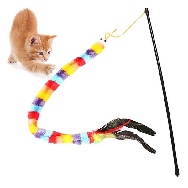 1pcs colorful cat teaser wand interactive cute shape cat teaser toy pet feather toy funny favor accessories
1pcs colorful cat teaser wand interactive cute shape cat teaser toy pet feather toy funny favor accessories