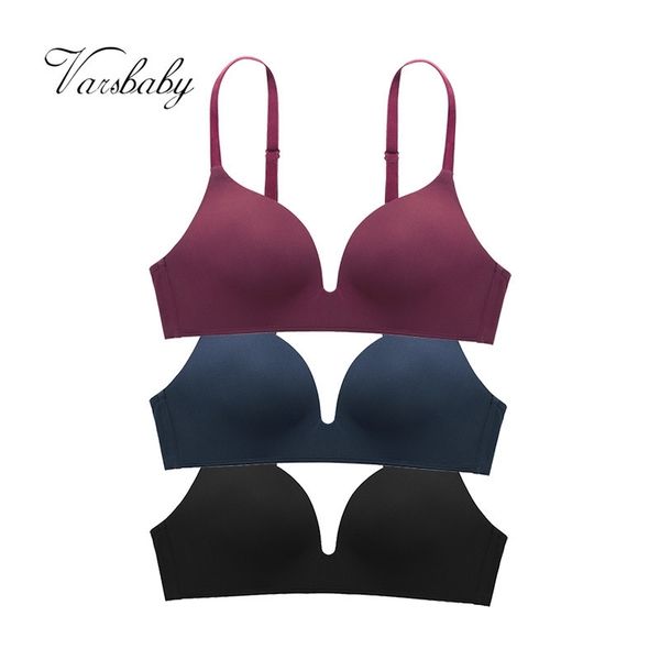varsbaby 3 pcs/lot ladies push up seamless underwear solid wire deep v bras y200415, Red;black
varsbaby 3 pcs/lot ladies push up seamless underwear solid wire deep v bras y200415, Red;black