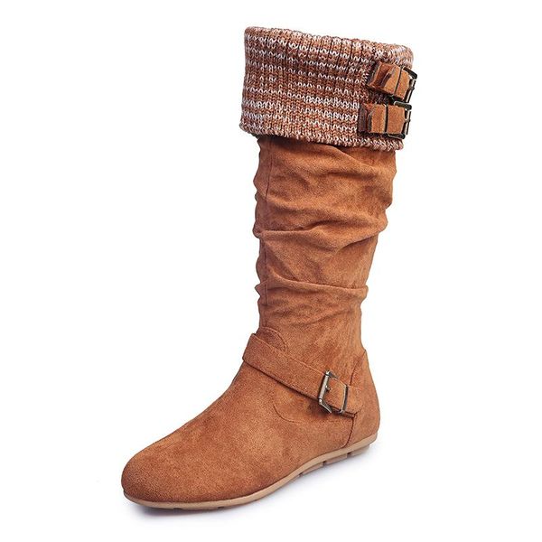 2020new winter women boots with sock buckle design mid-calf side zipper shoes for women warm flat shoes female booties de mujer, Black
2020new winter women boots with sock buckle design mid-calf side zipper shoes for women warm flat shoes female booties de mujer, Black
