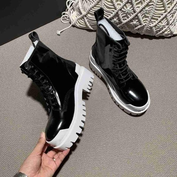 platform woman ankle boots mid heel lace-up genuine leather female shoes luxury designer white sole 2021 new zapatos de mujer, Black
platform woman ankle boots mid heel lace-up genuine leather female shoes luxury designer white sole 2021 new zapatos de mujer, Black