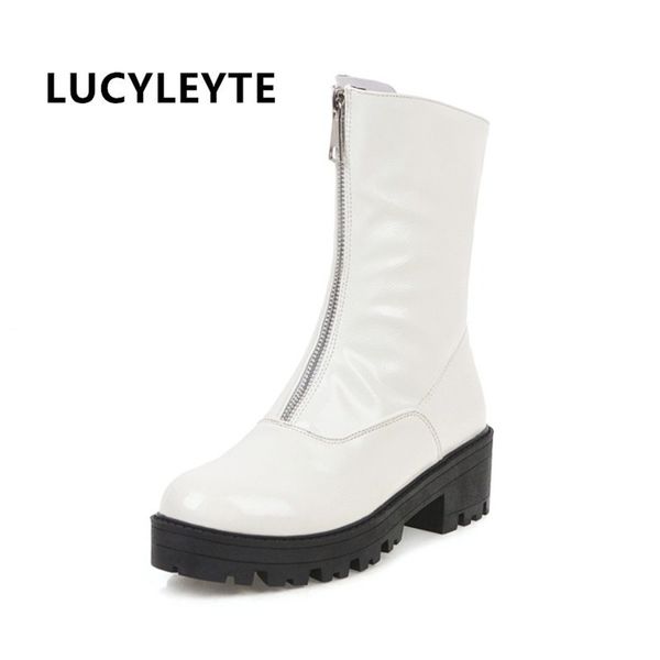 2020 in the tube female thick-bottomed muffin motorcycle boots wine red single boots low with autumn and winter new trade, Black
2020 in the tube female thick-bottomed muffin motorcycle boots wine red single boots low with autumn and winter new trade, Black