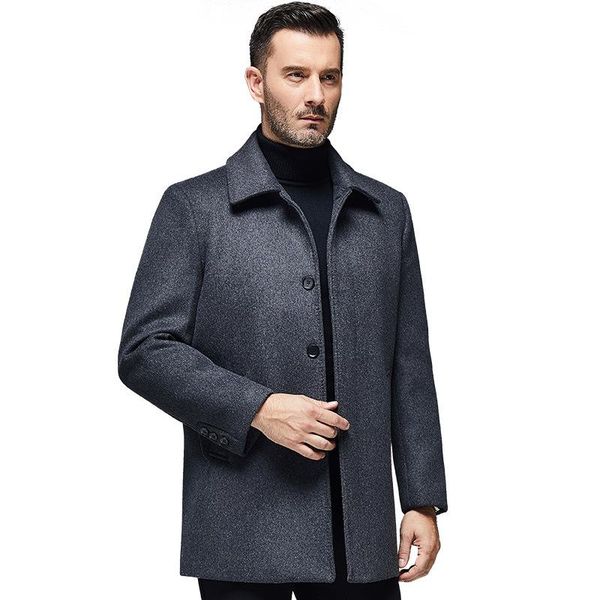 men's wool & blends 8877 m-4xl mens clothing autumn and winter buckle lapel woolen coat dad outfit middle-aged elderly trench, Black
men's wool & blends 8877 m-4xl mens clothing autumn and winter buckle lapel woolen coat dad outfit middle-aged elderly trench, Black
