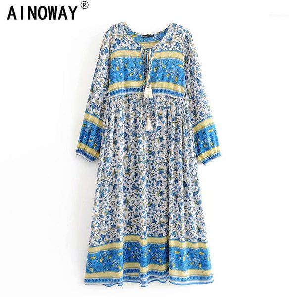 casual dresses vintage chic women elegant lace-up tassel floral print beach bohemian midi dress ladies rayon boho vestidos1, Black;gray
casual dresses vintage chic women elegant lace-up tassel floral print beach bohemian midi dress ladies rayon boho vestidos1, Black;gray