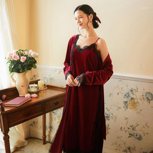 robes sets solid kimono robe lace fashion bathrobe sleepwear peignoir wedding robes soft bridesmaid1, Black;red
robes sets solid kimono robe lace fashion bathrobe sleepwear peignoir wedding robes soft bridesmaid1, Black;red