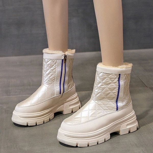 lucyever winter ladies thicken plush warm cotton padded shoes chunky platform ankle boots women non slip waterproof snow boots #j27t, Black
lucyever winter ladies thicken plush warm cotton padded shoes chunky platform ankle boots women non slip waterproof snow boots #j27t, Black