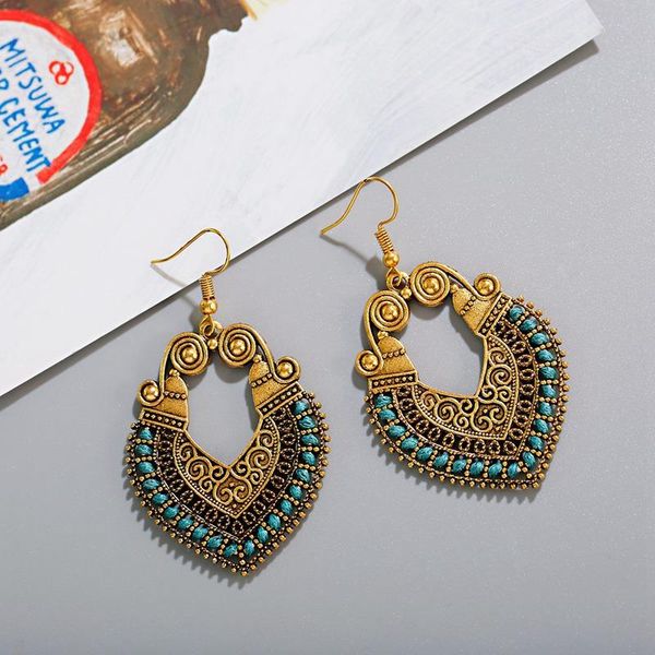 dangle & chandelier ethnic carved gold alloy earrings vintage heart shape geometry jhumka ladies oorbellen hangers kolczyki, Silver
dangle & chandelier ethnic carved gold alloy earrings vintage heart shape geometry jhumka ladies oorbellen hangers kolczyki, Silver