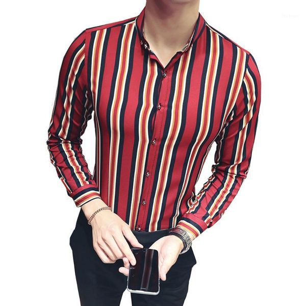 2018 new korean striped long-sleeved shirt gentleman nightclub bar ktv barber nightclub overalls casual men's shirt s - 4xl 5xl1, White;black
2018 new korean striped long-sleeved shirt gentleman nightclub bar ktv barber nightclub overalls casual men's shirt s - 4xl 5xl1, White;black