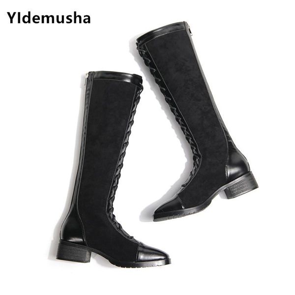 new knee high boots for thin legs long boots women's winter warm side zip round toe square high heels women casual booties, Black
new knee high boots for thin legs long boots women's winter warm side zip round toe square high heels women casual booties, Black