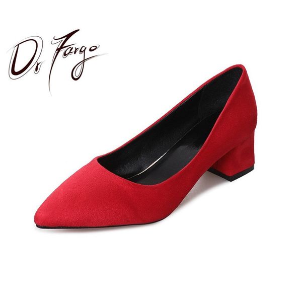 drfargo women worker shoes 5cm block mid high heels classic pointed toe flock shallow slip on pink red black grey shoes t200525
drfargo women worker shoes 5cm block mid high heels classic pointed toe flock shallow slip on pink red black grey shoes t200525