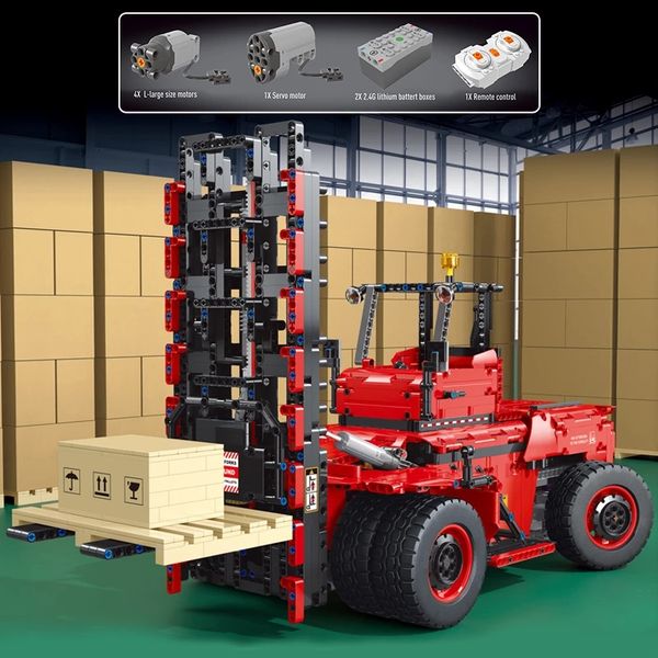 motorized six-wheels heavy forklift set building blocks yc22012 1:10 high-tech the app rc car bricks children education christmas gifts birt
motorized six-wheels heavy forklift set building blocks yc22012 1:10 high-tech the app rc car bricks children education christmas gifts birt