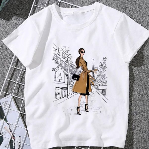 летние женщины футболка мода красоты узор печать футболки tshirt harajuku досуг улица женская женщина одежда повседневная футболка падение, White
летние женщины футболка мода красоты узор печать футболки tshirt harajuku досуг улица женская женщина одежда повседневная футболка падение, White