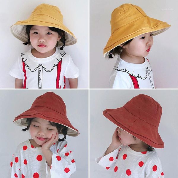 2-6 yrs new baby sun hat summer kids girl boy cotton cap girls bucket hat soft outdoor sunscreen beach panama cap double sided1, Yellow
2-6 yrs new baby sun hat summer kids girl boy cotton cap girls bucket hat soft outdoor sunscreen beach panama cap double sided1, Yellow