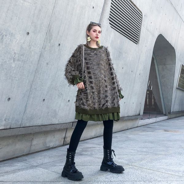 2020 spring and autumn fashion new t- base shirt mid-length loose large size women's long sleeve beard tassel shirt t-shirt jgwlt, White
2020 spring and autumn fashion new t- base shirt mid-length loose large size women's long sleeve beard tassel shirt t-shirt jgwlt, White