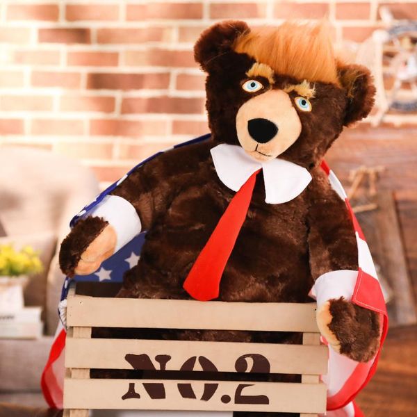 62cm donald trump bear with flag plush toy triver usa president teddy bears collection stuffed doll toys gift for children boy kk
62cm donald trump bear with flag plush toy triver usa president teddy bears collection stuffed doll toys gift for children boy kk