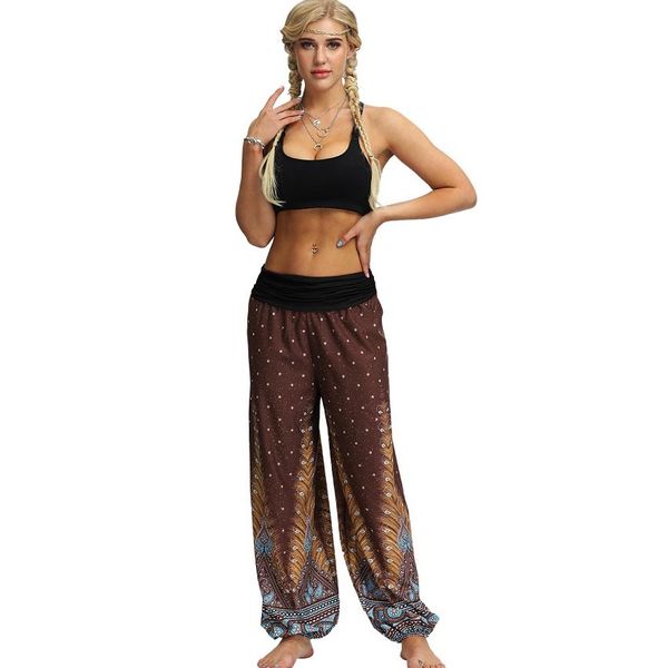 women yoga pants fashion feather print thai style joggers trendy novelty womens dance pants wide leg 2020 new wholesale, Black;white
women yoga pants fashion feather print thai style joggers trendy novelty womens dance pants wide leg 2020 new wholesale, Black;white